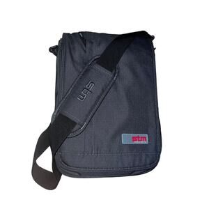 STM Alley Air Tablet Laptop Bag Steel Blue Gray Red